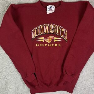 Vintage Minnesota Golden Gophers Sweater Logo Athletic Sweatshirt Youth Large
